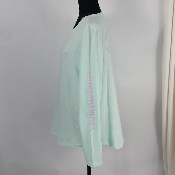 Vineyard Vines Long Sleeve Slub Vintage Whale Tee - Picture 7 of 10